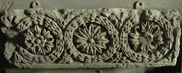 Fragment of a Frieze with a Sequence of Roundels Enclosing Rosettes