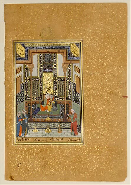 "Marriage of Khusrau and Shirin", Folio 104 from a Khamsa (Quintet) of Nizami of Ganja, by Nizami