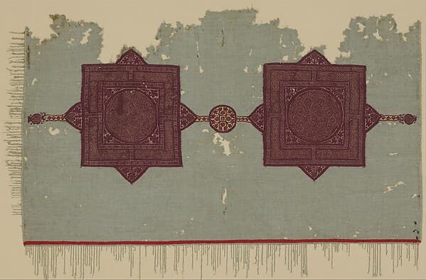 Fragment of a Cover with Geometric and Interlace Decoration