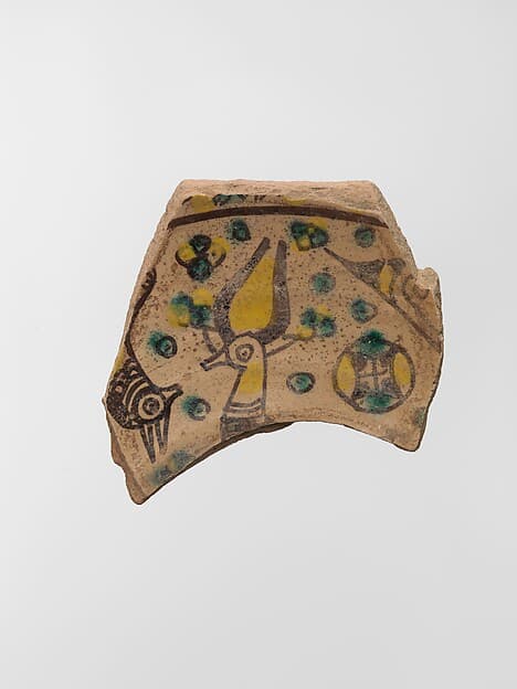 Buff Ware Fragment with Horned Animals