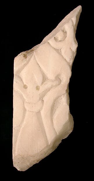 Fragment of a Carved and Painted Dado Panel