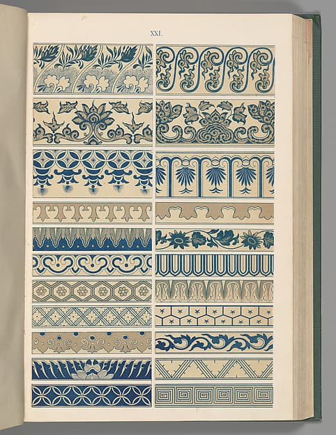 Examples of Chinese ornament selected from objects in the South Kensington Museum and other collections, by Owen Jones