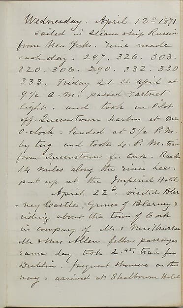 Diaries of Samuel P. Avery, by Samuel Putnam Avery Sr.