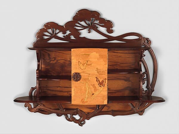 "Ombellifères" (cow parsley) Cabinet, by Emile Gallé