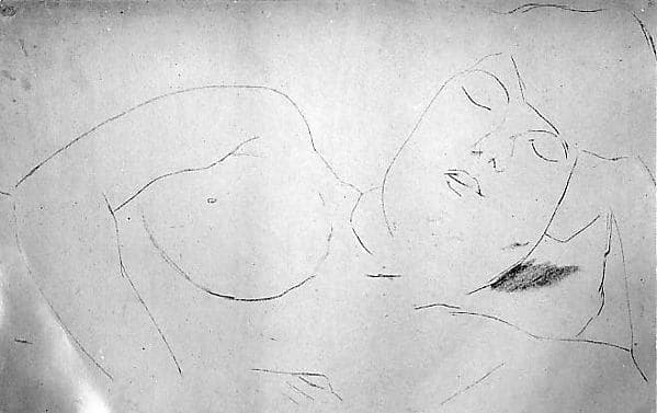 Study of a Nude Female Figure, by Henri Gaudier-Brzeska