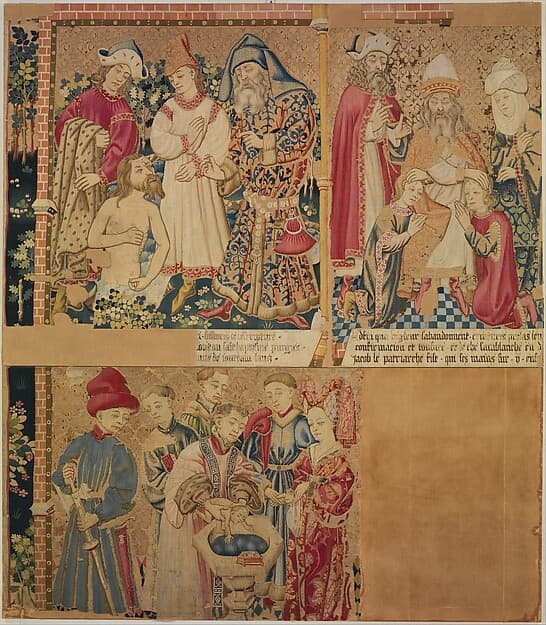 Seven Scenes from the Story of the Seven Sacraments, Namaan Being Cleansed in the Jordan