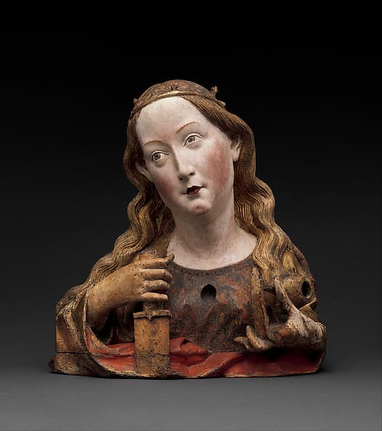 Reliquary Bust of Saint Catherine of Alexandria, by Niclaus Gerhaert von Leyden