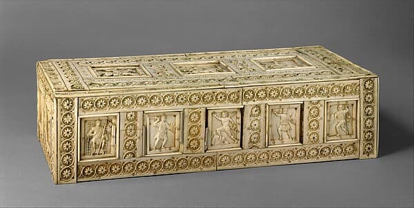 Casket with Warriors and Mythological Figures