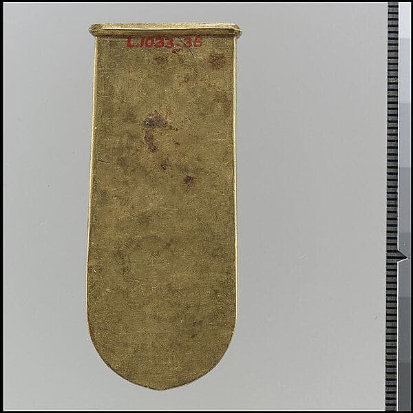 Gold Strap End (Unfinished)