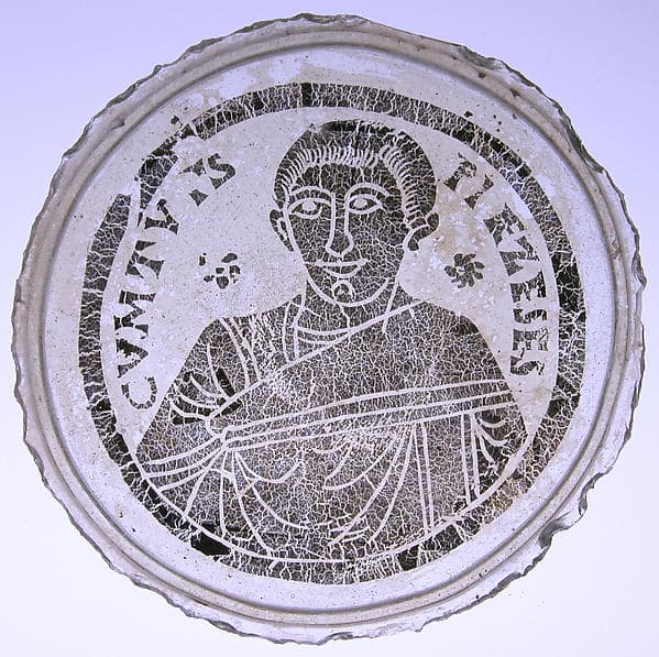 Bowl Base with the Portrait of a Young Man