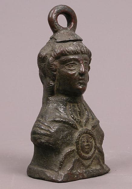 Steelyard weight in the form of Athena