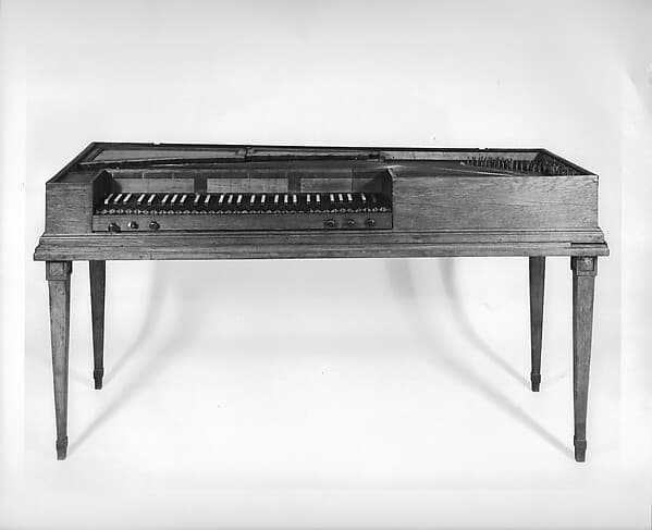 Square Piano, by Johann Christoph Jaeckel and Christian Jaeckel