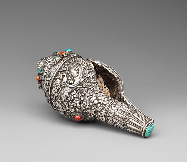 Ritual Conch Shell Trumpet (Dung-Dkar)