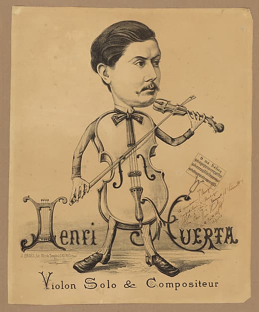 Poster for a performance by Henri Huerta, by Anonymous