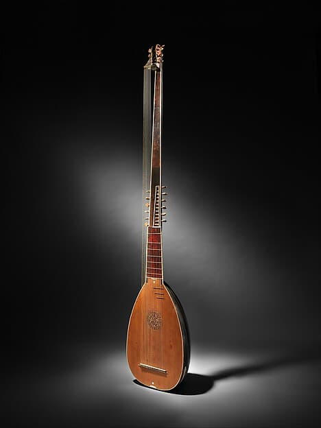 Archlute, by David Tecchler