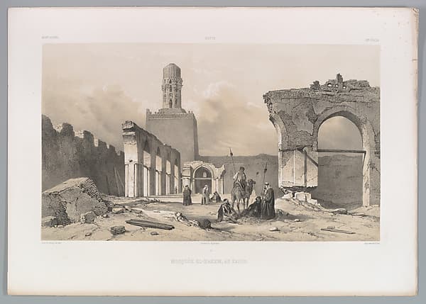 14. Mosquée el Hakem, au Kaire, by Joseph-Philibert Girault de Prangey