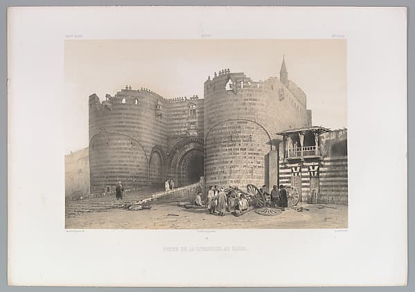 56. Porte de la Citadelle, au Kaire, by Joseph-Philibert Girault de Prangey