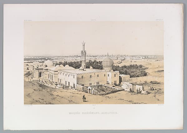 98. Mosquée Nabédémiane, à Alexandrie, by Joseph-Philibert Girault de Prangey