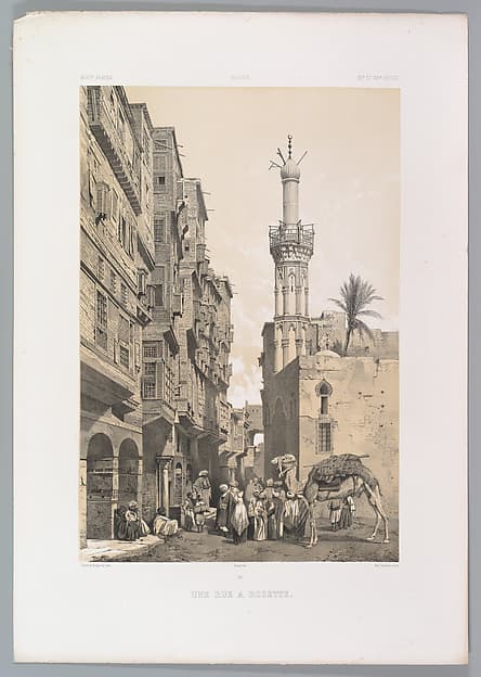 88. Une rue, à Rosette, by Joseph-Philibert Girault de Prangey