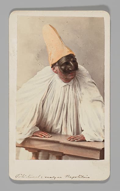 [Studio Portrait: Man Wearing Carnival Mask, Venice], by Unknown
