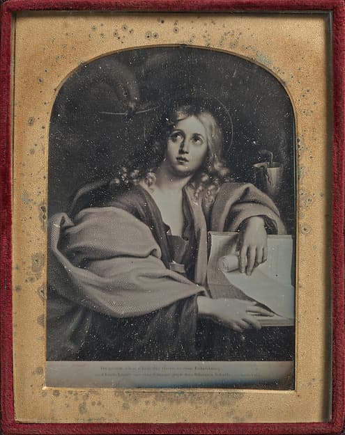 [Copy of the Painting "St. John the Evangelist" by Domenichino], by John Jabez Edwin Mayall