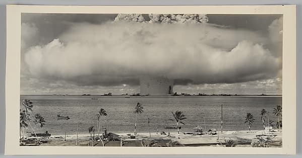 [Operation Crossroads: 21 Kiloton "Baker" Bomb Detonated Ninety Feet Underwater, Bikini Atoll Lagoon, South Pacific, July 25, 1946], by U.S. Army Photographic Signal Corps