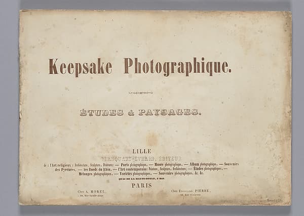 Keepsake Photographique: Études & Paysages, by Alphonse de Brébisson