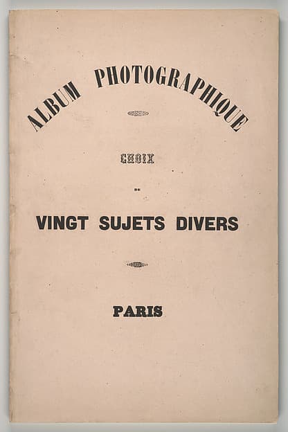 Album Photographique. Choix de Vingt Sujets Divers., by Louis-Désiré Blanquart-Évrard