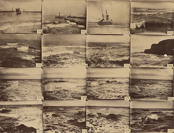 [Display of Whitby Seascape Photographs], by Frank M. Sutcliffe