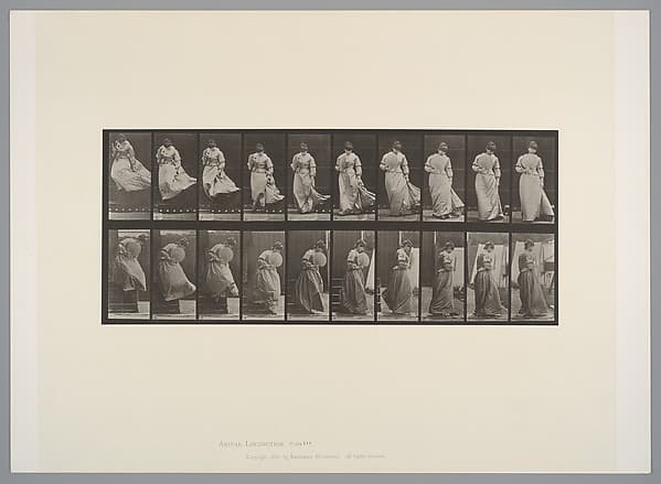 [Woman with a Fan], by Eadweard Muybridge