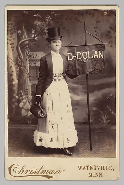 [Merchants' Carnival Portrait: Dr. Dolan, Waterville, Minnesota], by Elijah J. Christman