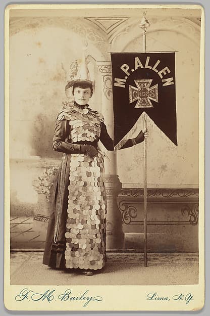 [Merchants' Carnival Portrait: M.P. Allen Ranges & Stoves, Lima, New York], by Frank M. Bailey