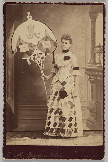 [Merchants' Carnival Portrait: Kimball & Jackson Paint Shop, Visalia, California], by E. M. Davidson