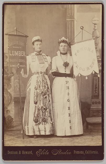 [Merchants' Carnival Portrait: Smilie Bros. Dealers in Lumber and Pomona Progress, Pomona, California], by Denison & Howard