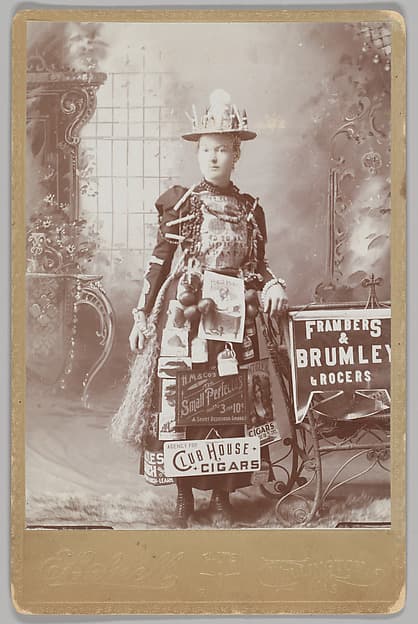 [Merchants' Carnival Portrait: Frambers & Brumley Grocers, Wellington, Kansas], by E. B.Snell