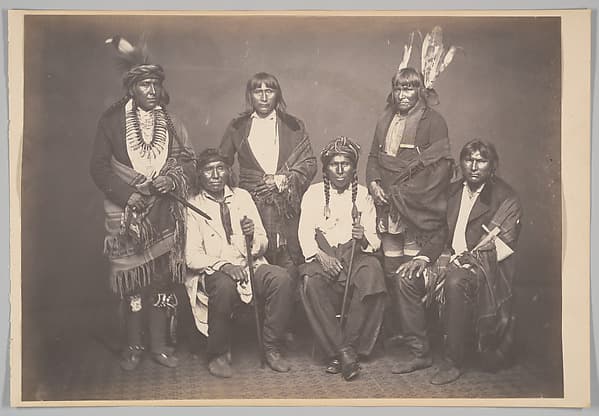 [Mdewakanton and Wahpekuteto (Lower Sioux) Delegation of Chiefs], by Charles DeForest Fredricks