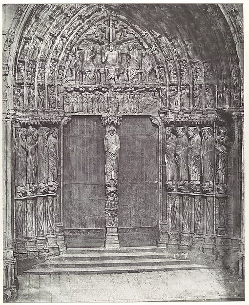 [Chartres Cathedral, Central Portal of the South Transept; The Last Judgment], by Charles Nègre