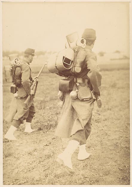 [Two Soldiers Packing Gear], by Unknown