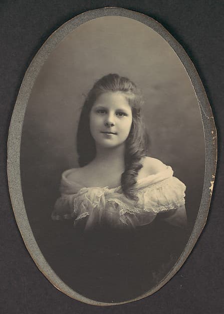 [Girl with White Off-the-Shoulder Dress], by Frederick Gutekunst