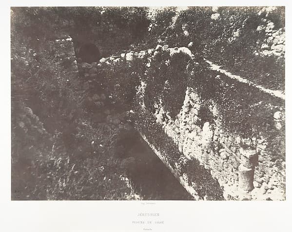 Jérusalem, Piscine de Siloe, Détails, by Auguste Salzmann