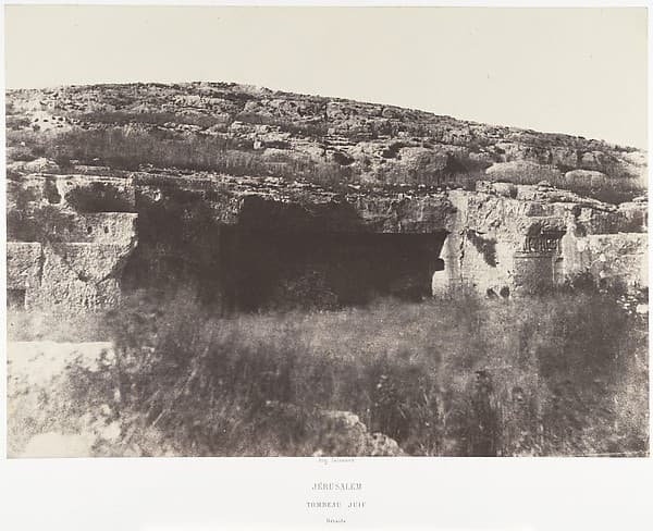 Jérusalem, Tombeau Juif, Détails, by Auguste Salzmann