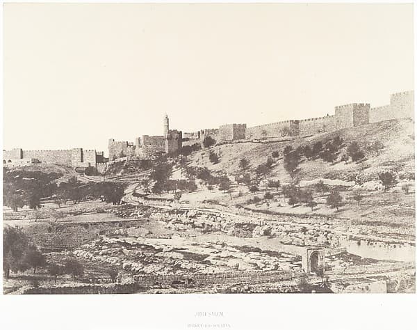 Jérusalem, Birket-es-Soutlan, by Auguste Salzmann
