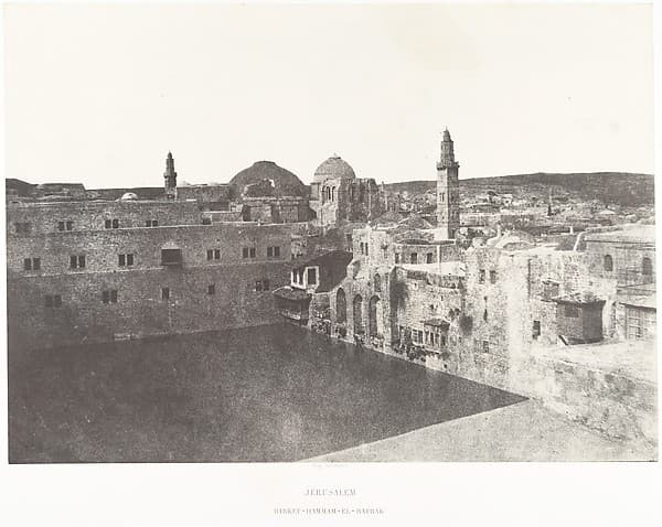 Jérusalem, Birket-Hammam-el-Batrak, by Auguste Salzmann