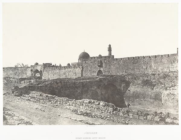 Jérusalem, Birket-Hammam-Setty-Mariam, by Auguste Salzmann