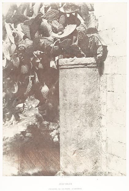Jérusalem, Colonne de la Porte judiciaire, by Auguste Salzmann