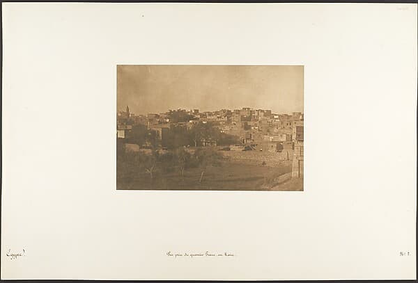 Vue prise du quartier Franc, au Kaire, by Maxime Du Camp