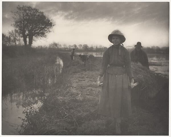 Poling the Marsh Hay, by Peter Henry Emerson