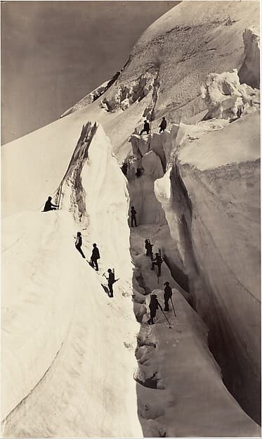 [The Ascent of Mont Blanc], by Auguste-Rosalie Bisson