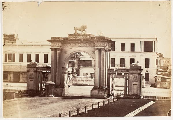 [N.E. Gate of Government House, Calcutta], by John Constantine Stanley