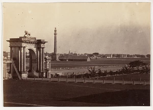 [View of Chowringhee from Government House, Calcutta], by John Constantine Stanley